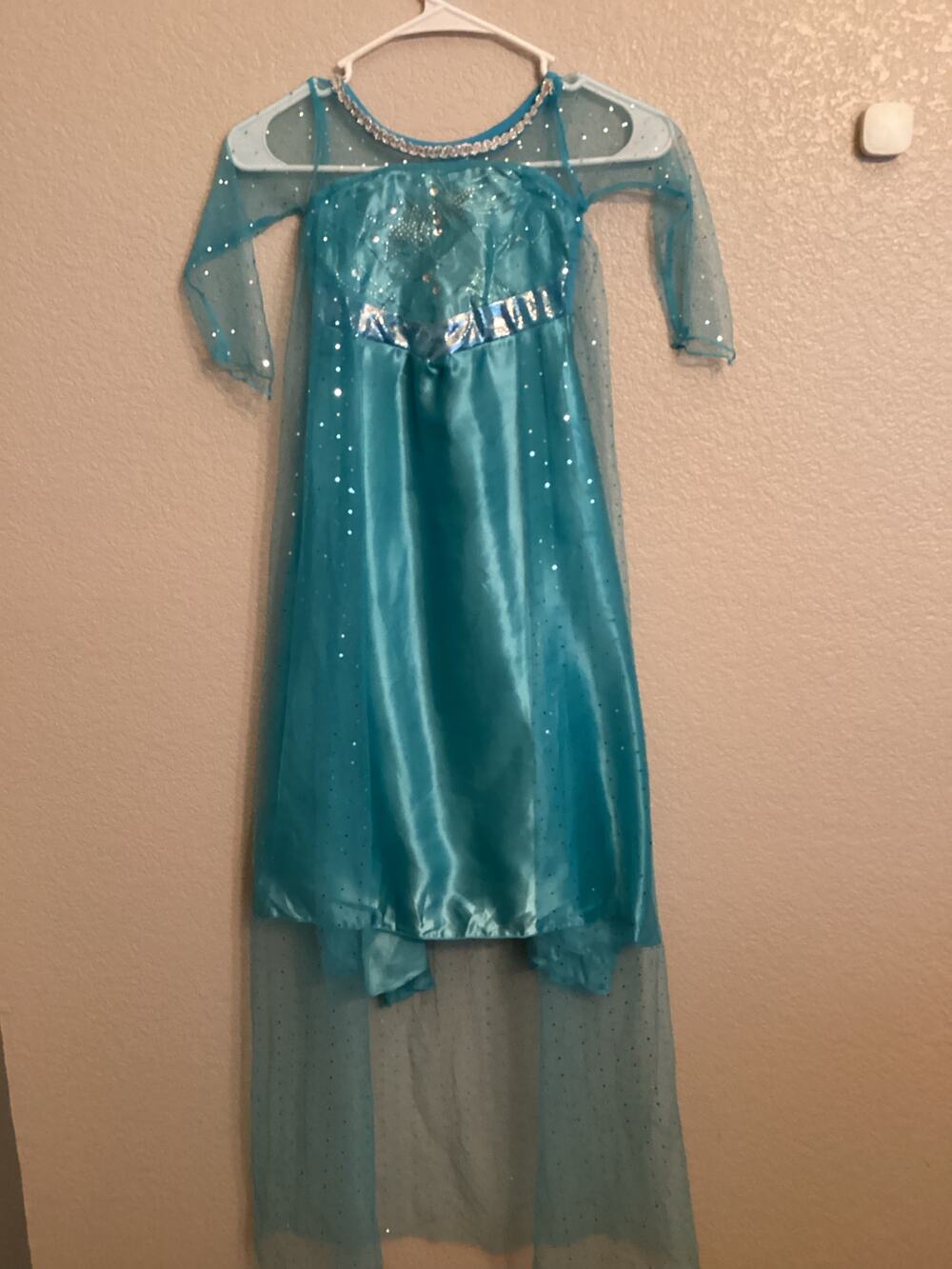 Frozen Queen Elsa Ice Castle Disney Inspired Blue Dress XS 100
